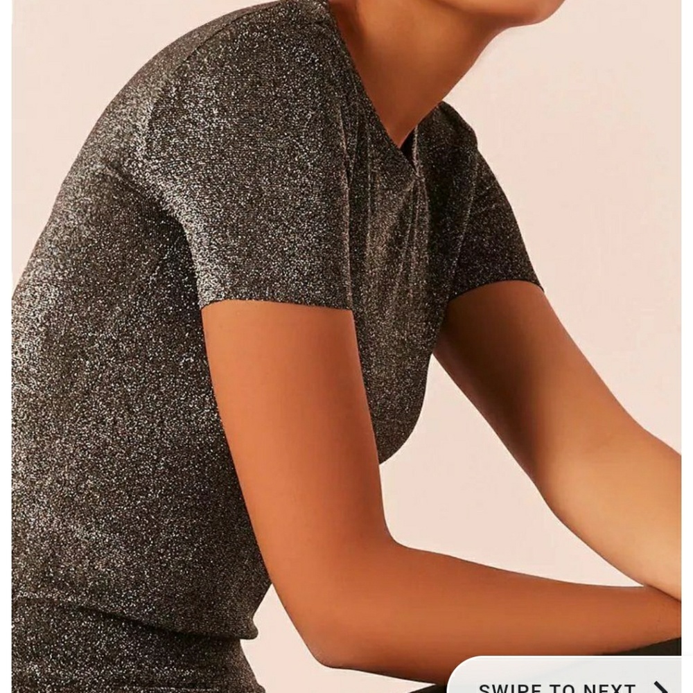 Glitter Knit Tee